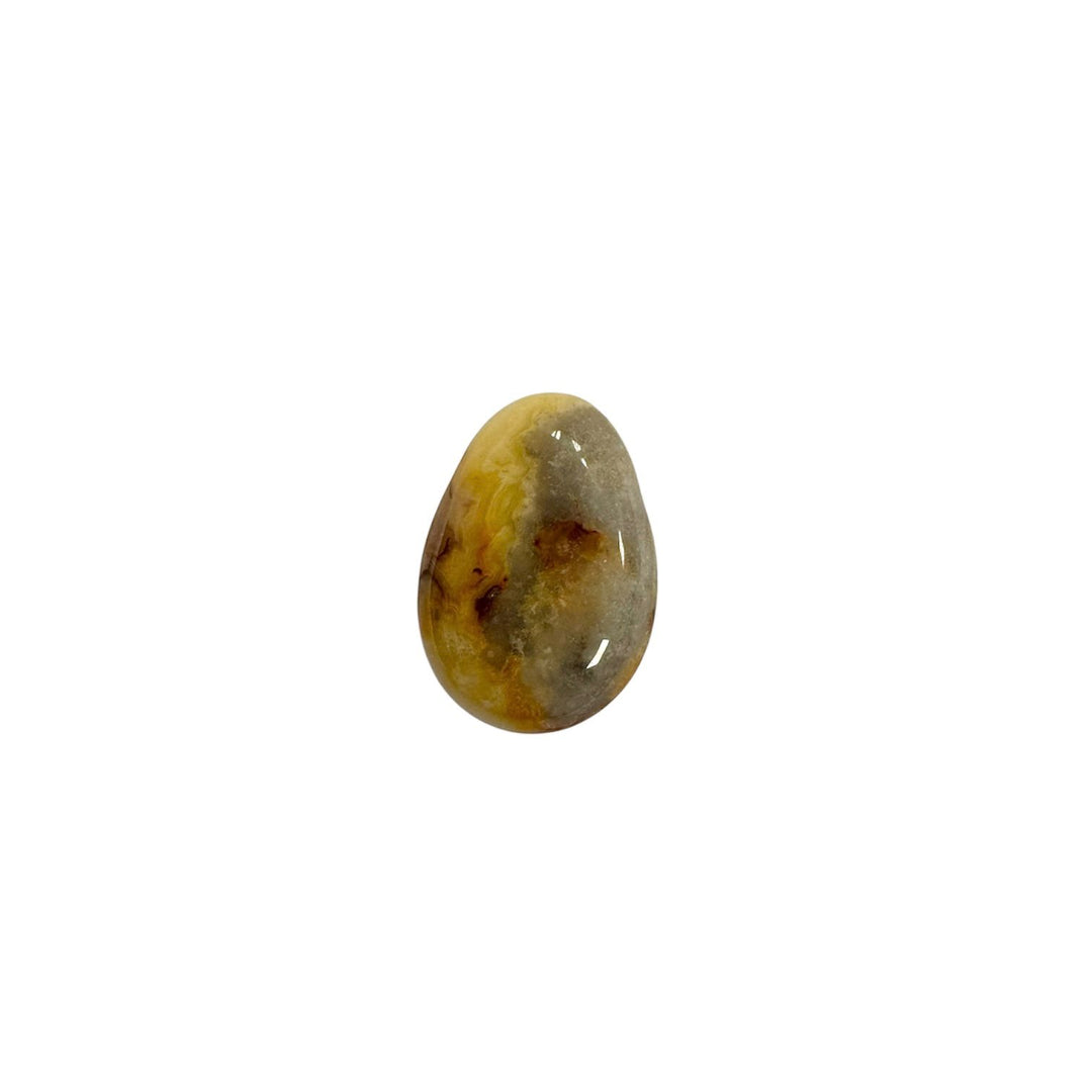 GeoFossils Drilled Crazy Lace Agate – crystal bead for spiritual energy and design
