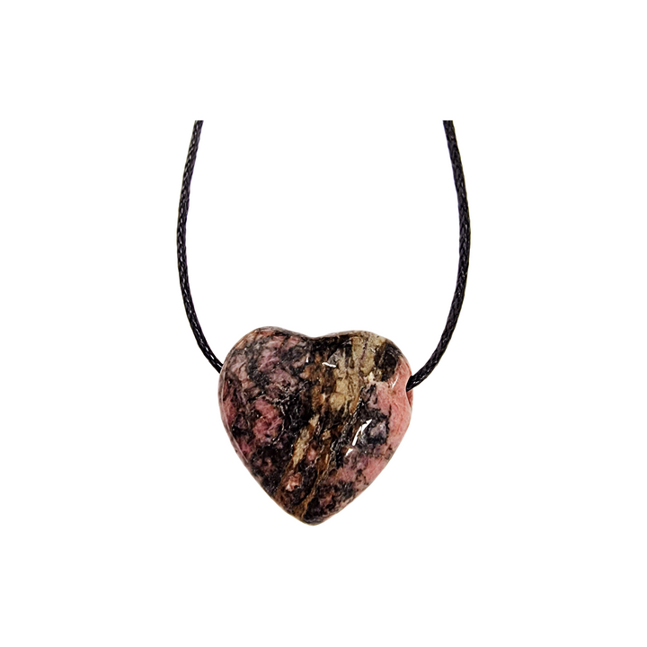 Rhodonite Drilled Heart