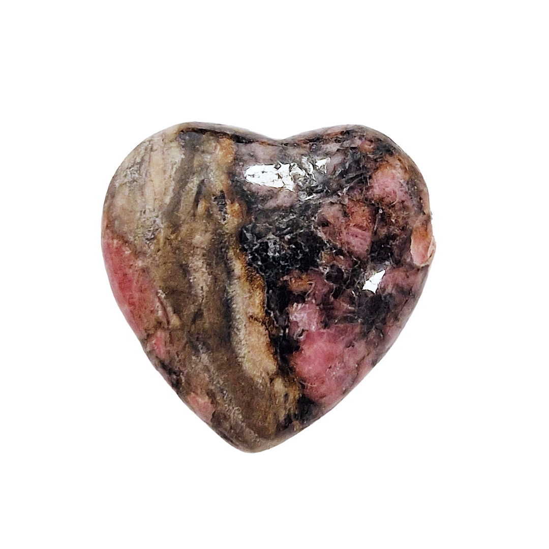 Rhodonite Drilled Heart