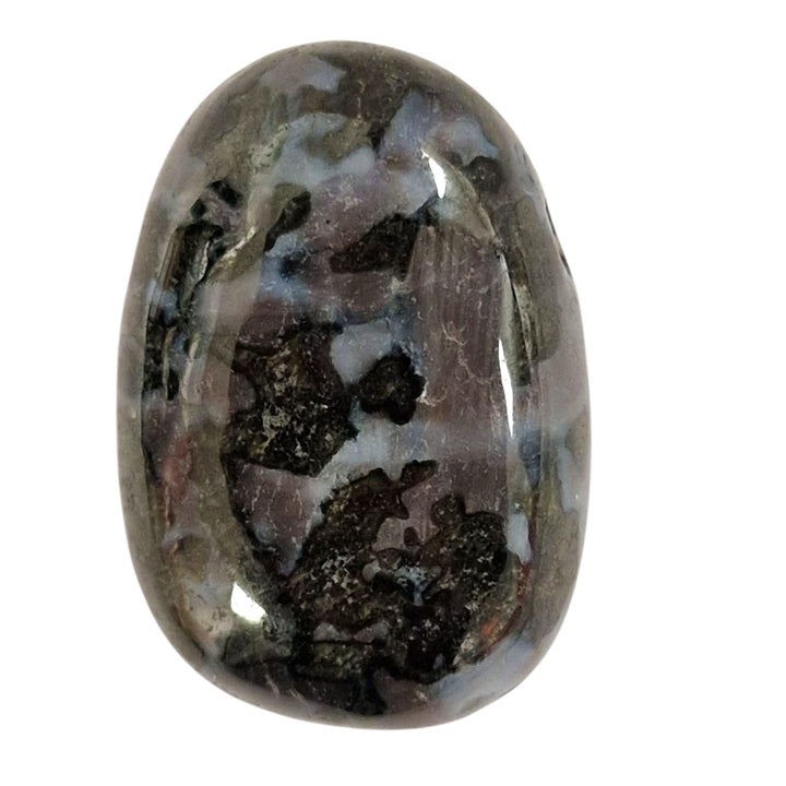 GeoFossils Drilled Mystic Merlinite – double chakra support for Root and Third Eye