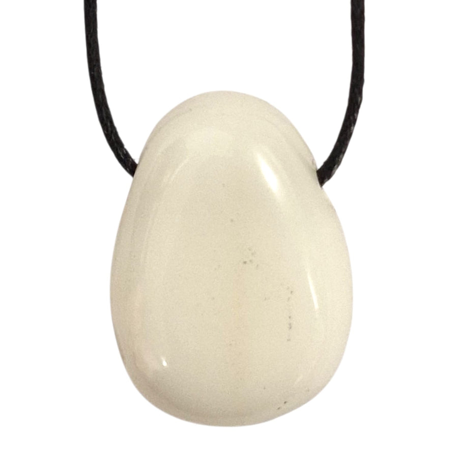 GeoFossils Polished Peace Agate – drilled crystal for emotional balance and serene energy