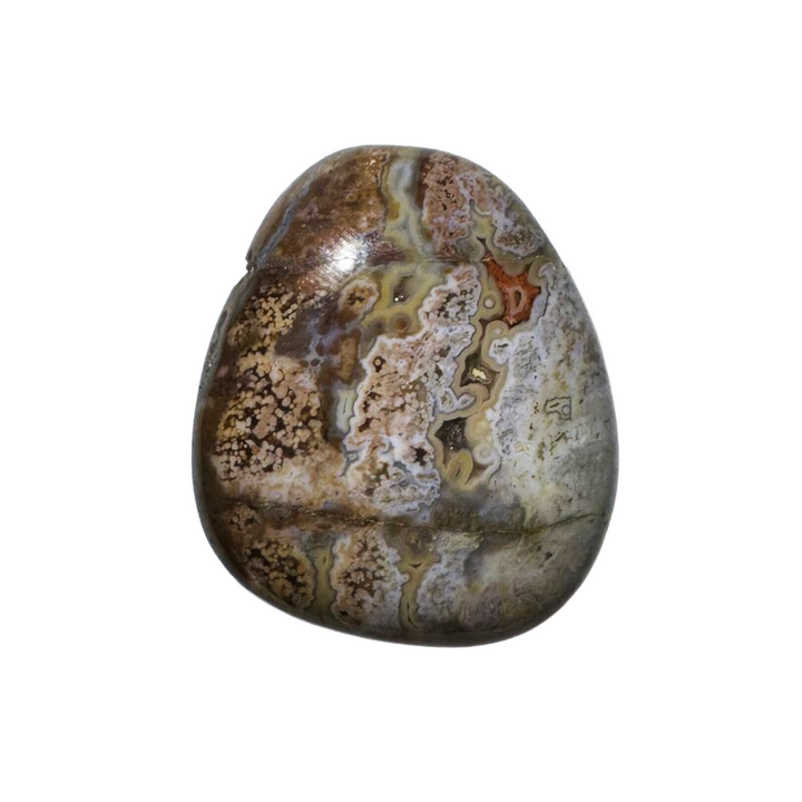 Hand-selected Ocean Jasper side-drilled gemstone, rich in orbicular formations. A crystal of renewal and gentle healing that aligns emotions with inner peace. Perfect for spiritual wear or energetic rituals.