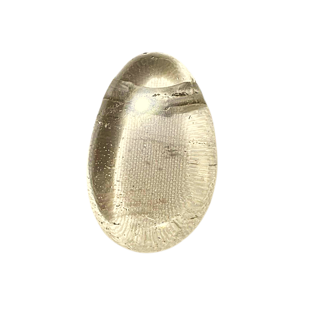 Polished Smoky Quartz gemstone, top-drilled for wearable crystal jewellery. A natural aid for grounding, focus, and energy protection. Ethically sourced and ready for creative or spiritual use.