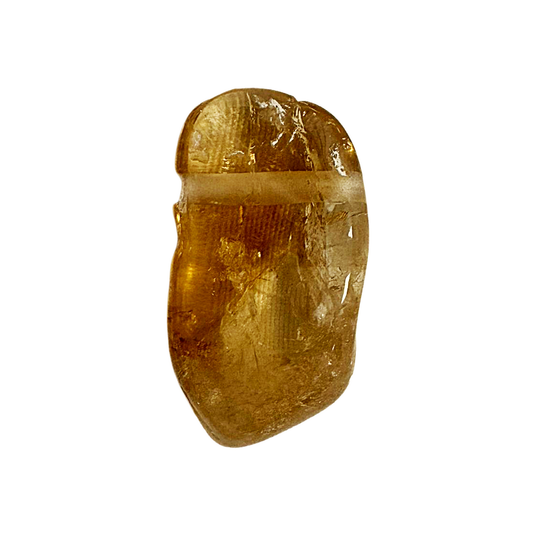 Hand-polished Citrine crystal with side drill hole, glowing with solar energy. This joyful stone supports motivation, manifestation, and clarity. Ideal for daily wear, Reiki work, or conscious gifting.