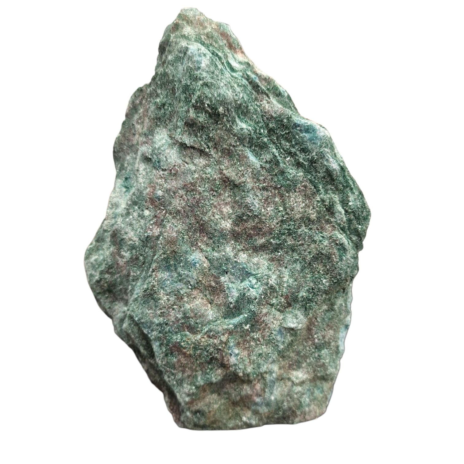 GeoFossils Raw Fuchsite Freeform – shimmering green crystal for heart healing, emotional renewal, and compassionate energy work.