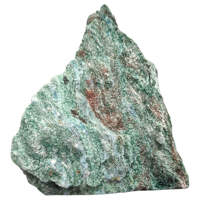 GeoFossils Raw Fuchsite Freeform – shimmering green crystal for heart healing, emotional renewal, and compassionate energy work.