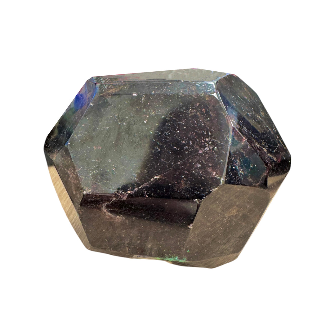 Collector-grade Garnet crystal from India with dark wine-red coloration