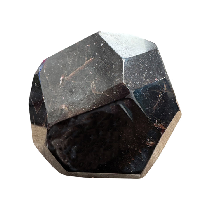 High polish faceted Garnet display stone for luxury mineral collections
