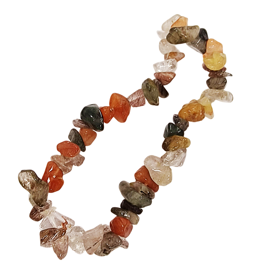 Mixed Quartz Gem Chip bracelet with natural crystal chips

Crystal bracelet for healing, balance, and transformation

Crystal chip bracelet with elastic fit for daily wear