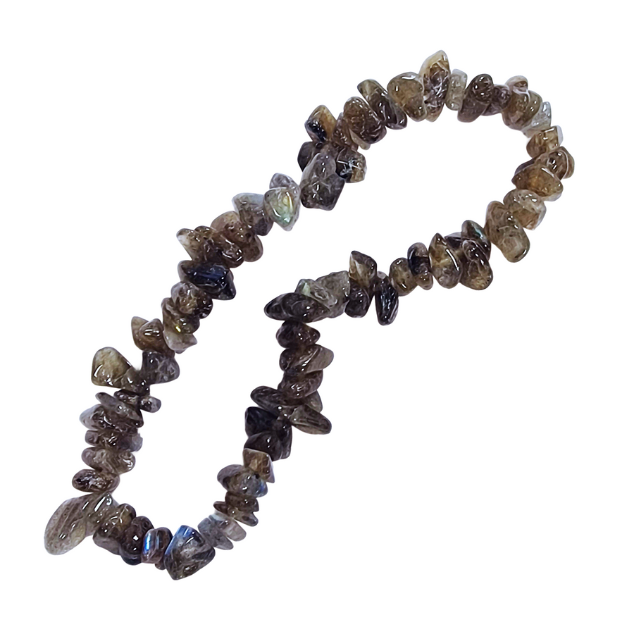 Labradorite Gem Chip bracelet with natural crystal chips

Crystal bracelet for intuition, protection, and transformation

Crystal chip bracelet with elastic fit for daily wear