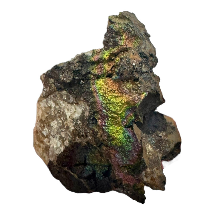Raw Goethite mineral specimen with metallic shimmer – rare grounding crystal for meditation, Reiki, and metaphysical use.