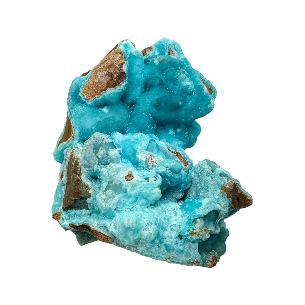 GeoFossils Hemimorphite Specimen 150g – exact crystal shown, blue-green zinc silicate for compassion, communication, and emotional healing. Prepared in the UK.