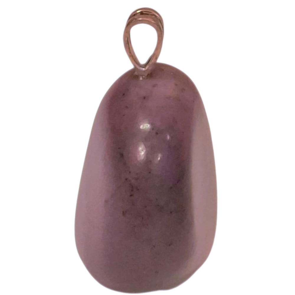 Lavender Jade pendant with soft lilac hues set in hallmarked sterling silver – crystal necklace for emotional calm, spiritual grace, and intuitive peace