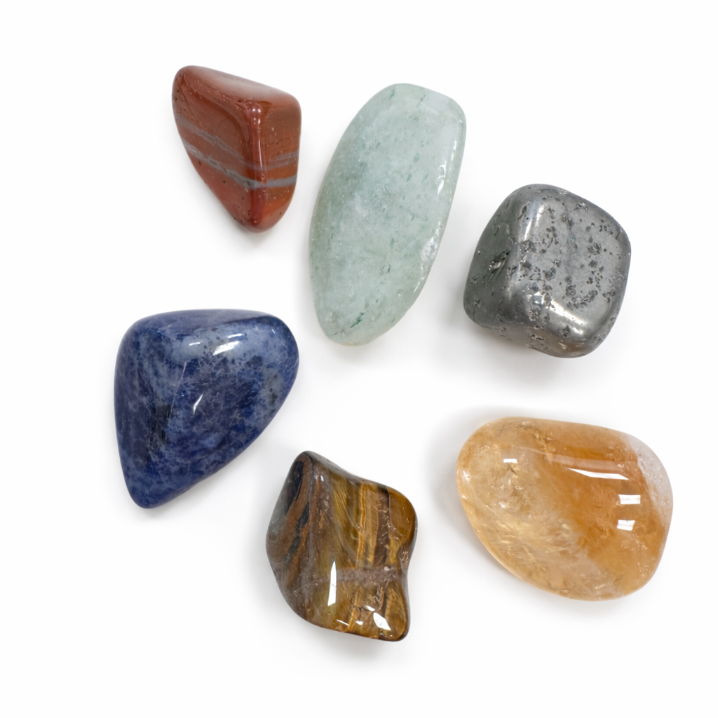 Tumbled crystals included in the Luck and Prosperity crystal set