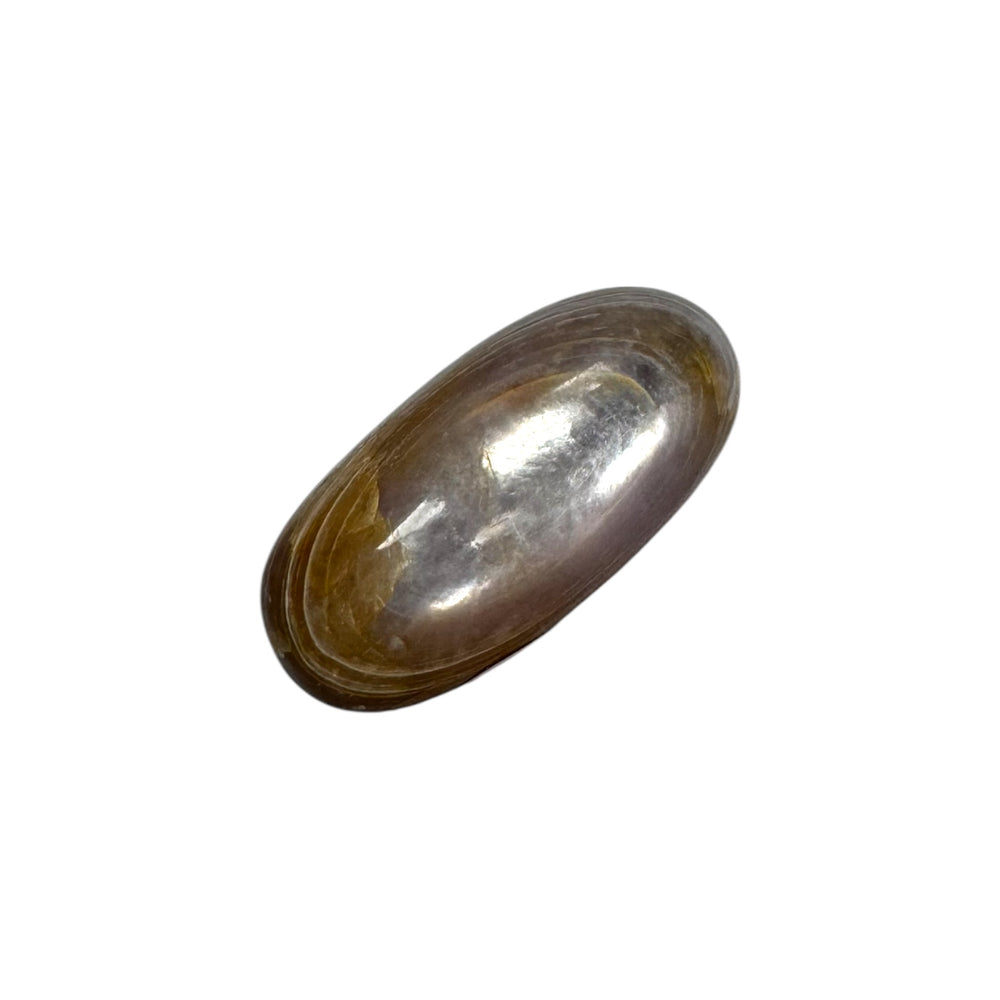 GeoFossils Mica Shiva Lingham 30mm – intuitively picked, polished reflective mineral for clarity, protection, and balance.