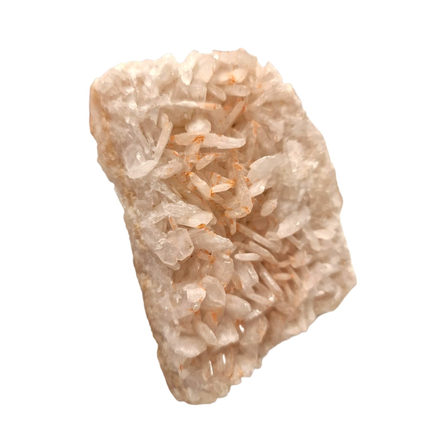 GeoFossils Blush Pink Celestite Mineral Specimen from the UK – a soft pink crystal cluster for emotional healing, calm, and spiritual connection.