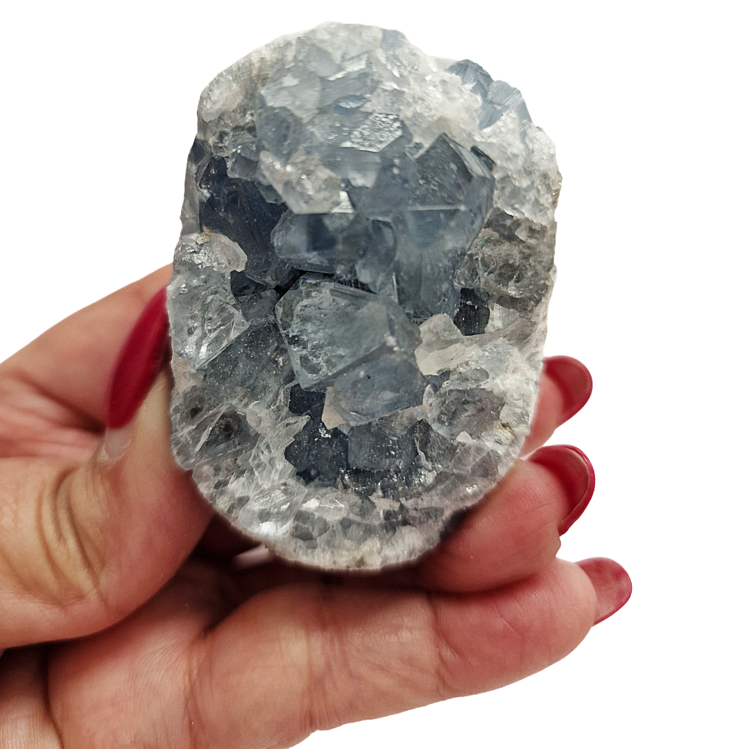 Celestite Cluster – Blue Crystal for Sleep, Calm & Spiritual Connection