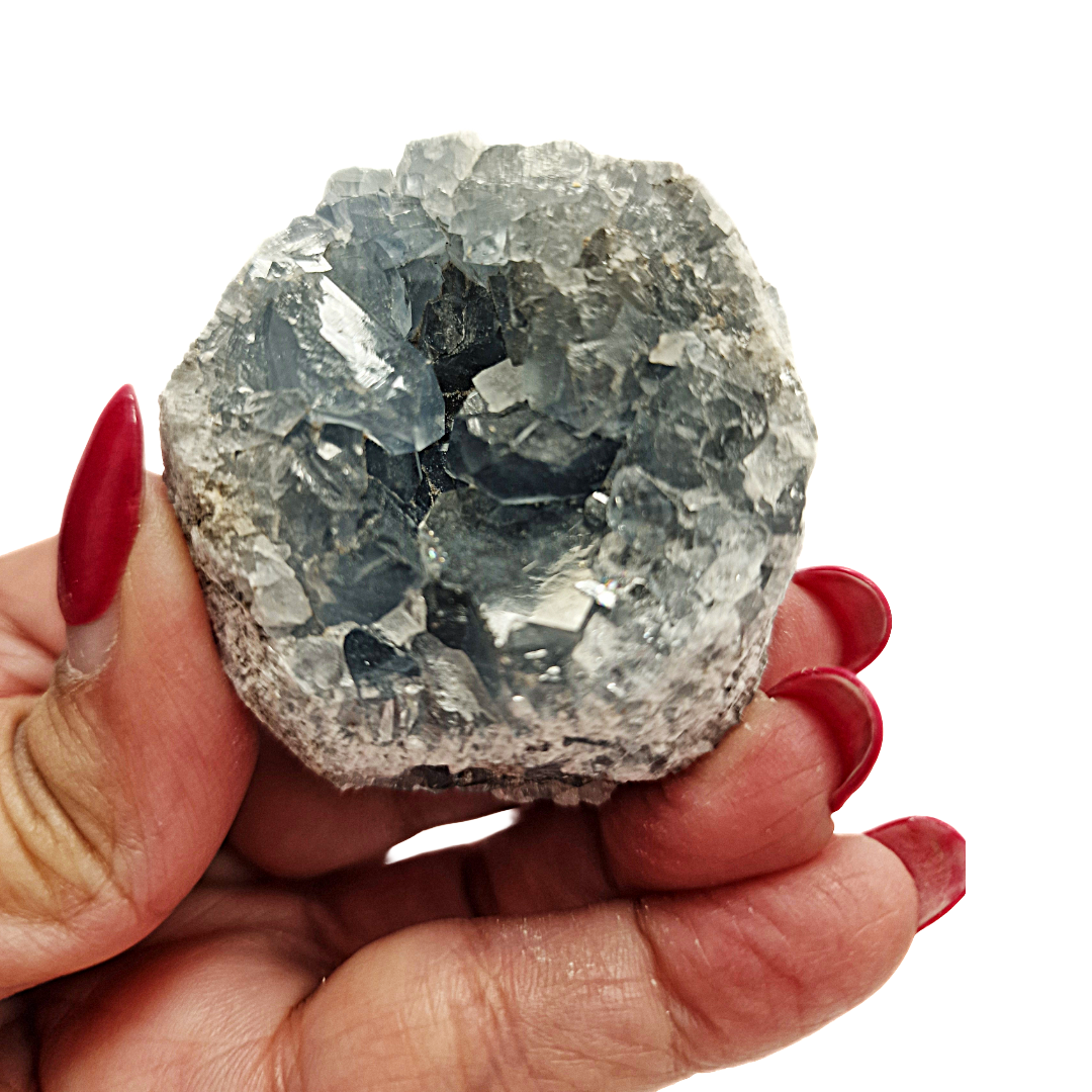 Celestite Cluster – Blue Crystal for Sleep, Calm & Spiritual Connection