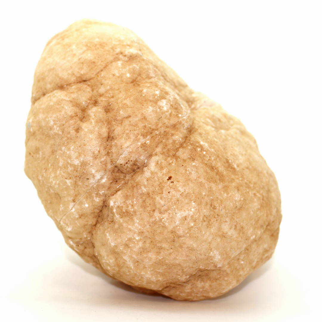 Crystal Quartz Geode Closed visible line from crack natural crystal points
