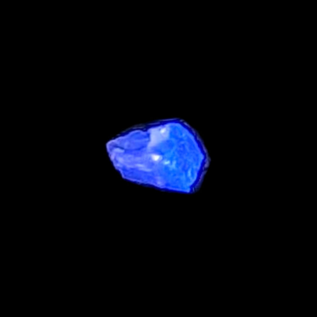 Fluorescent Diamond UV Reactive Mineral with radiant crystal surfaces