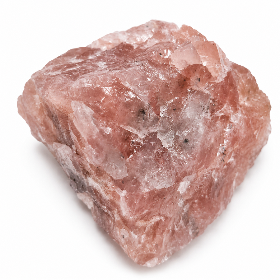 GeoFossils Guava Quartz rough crystal specimen with natural formation.