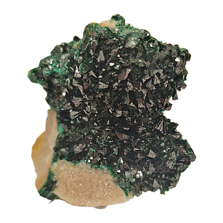 GeoFossils Libethenite mineral specimen with fine crystal detailing.
