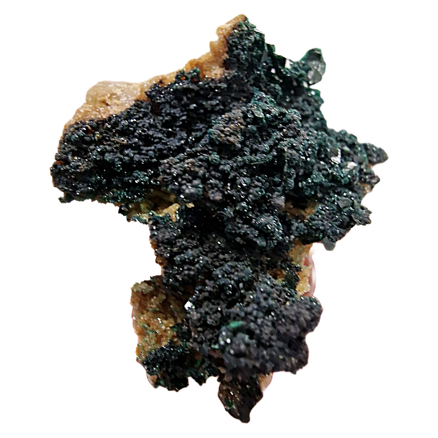 GeoFossils Libethenite Mineral Specimen – Rare green phosphate crystal for collectors and mineral enthusiasts
