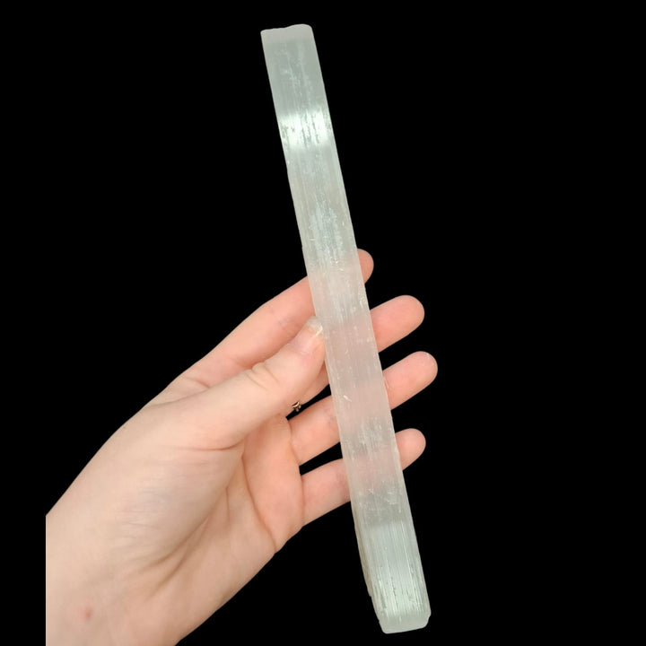 GeoFossils 1kg Selenite Sticks 20cm – polished square cut wands for charging and space clearing