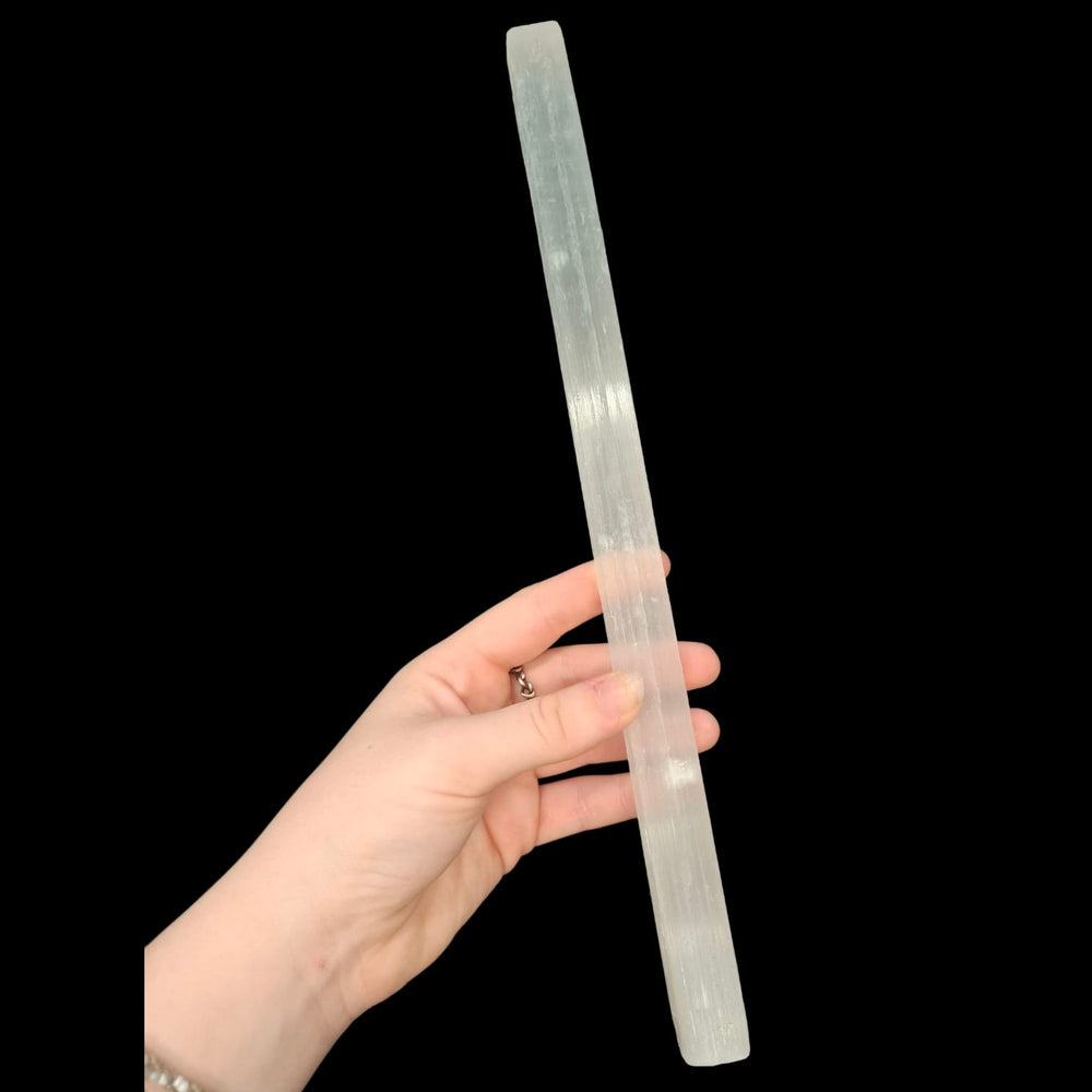 GeoFossils 1kg Selenite Sticks 30cm – long selenite bars for crystal gridding and rituals