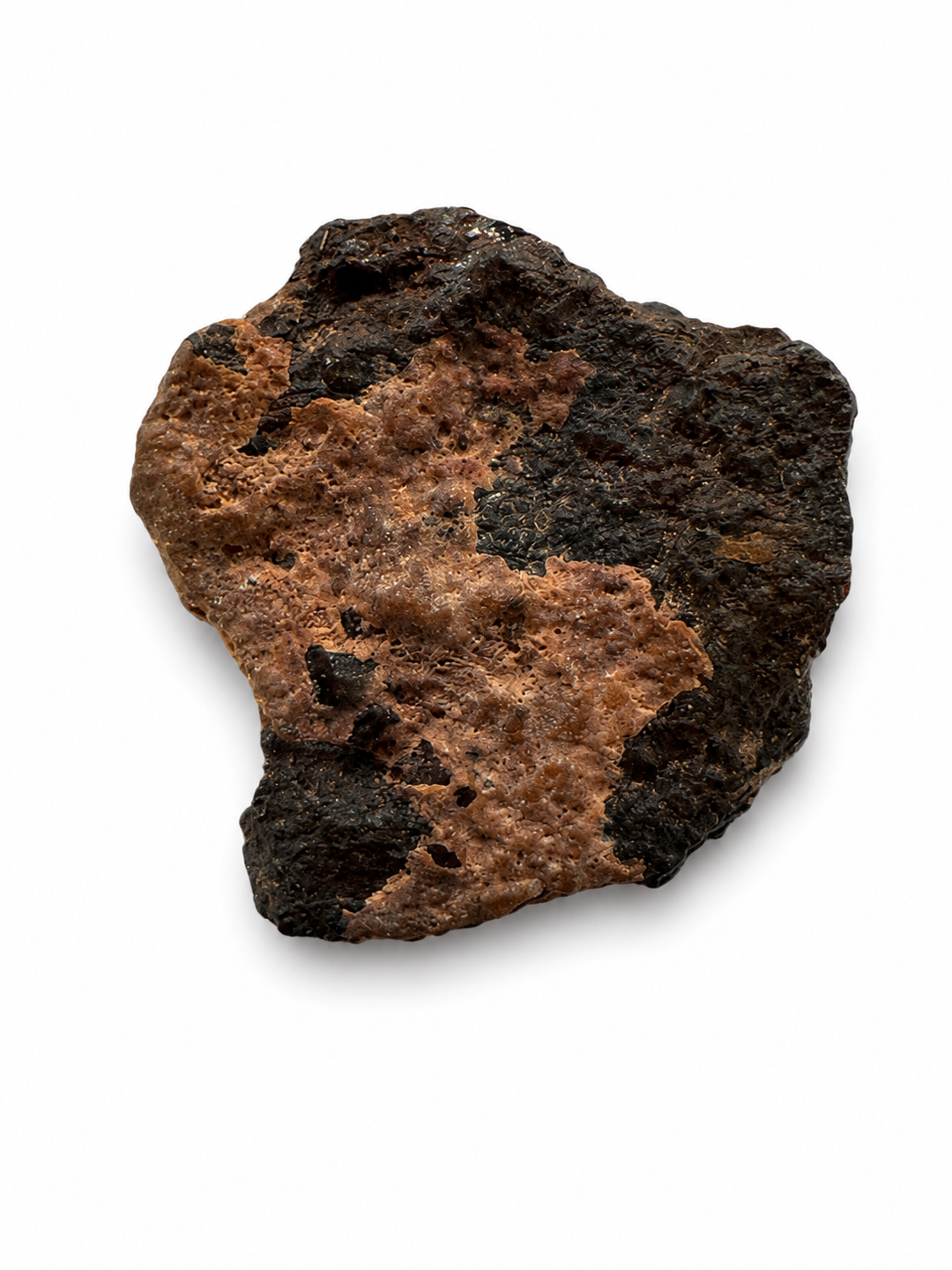 Exact Ouargla 004 lunar meteorite specimen from Algeria showing its natural impact breccia characteristics.
