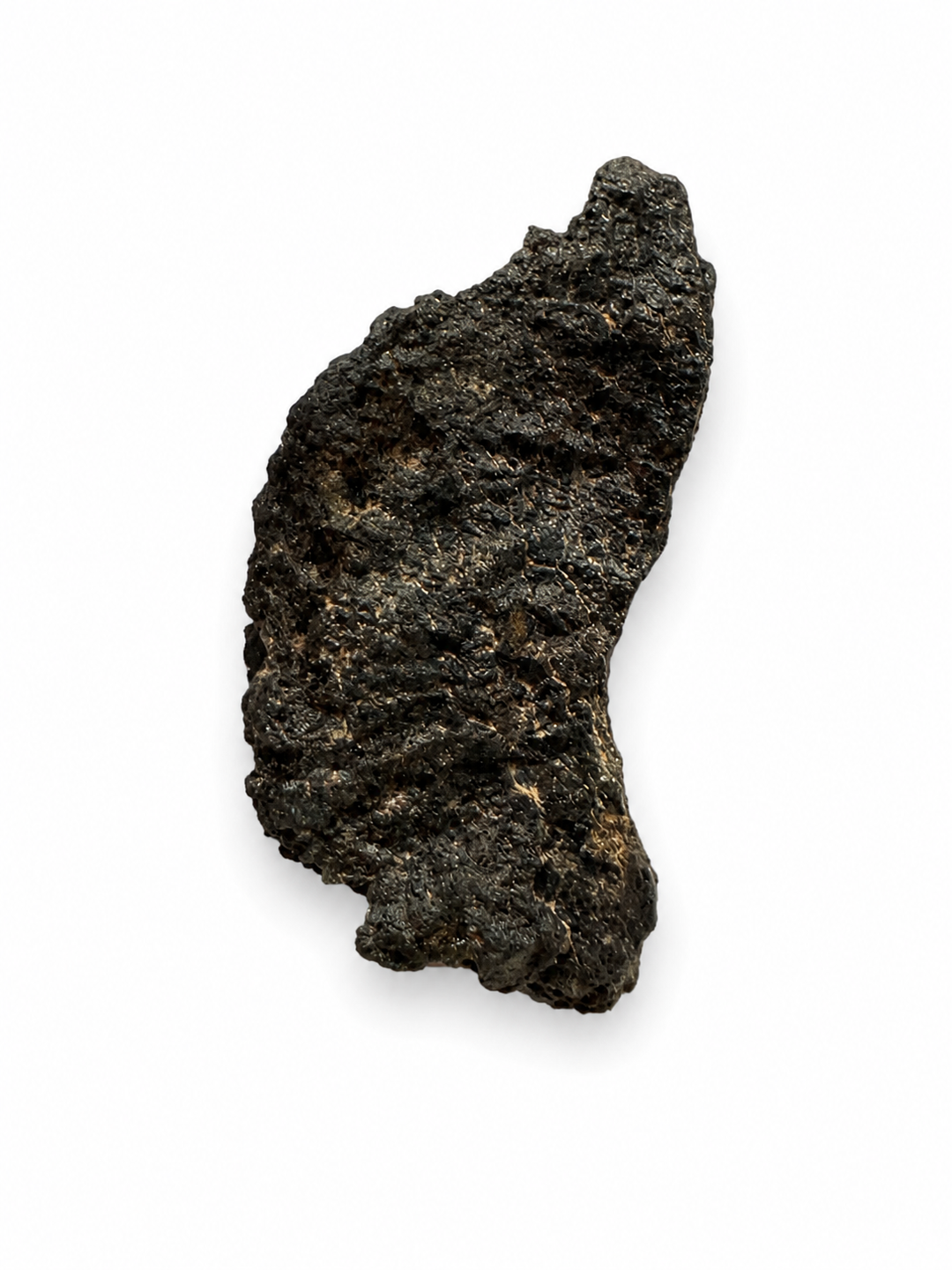 Genuine Ouargla 004 Feldspathic Melt Breccia meteorite displaying its natural lunar mineralogy and geological features.