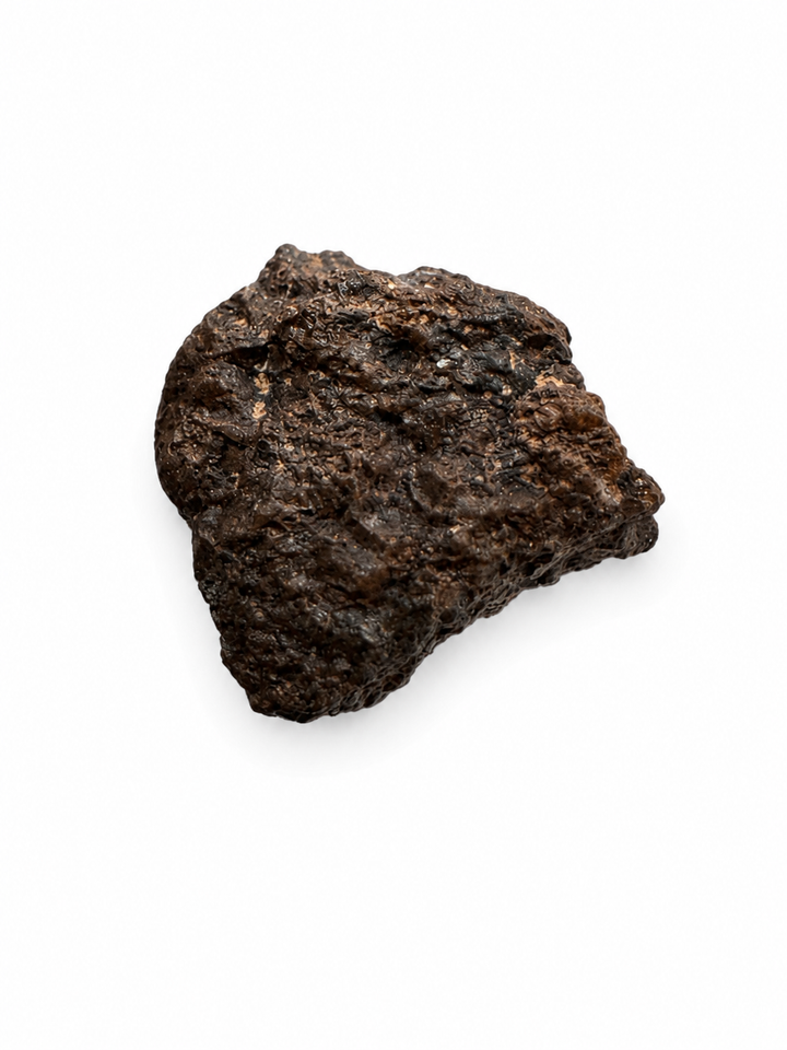 Exact Ouargla 004 Lunar Meteorite specimen showcasing its unique extraterrestrial texture and natural surface.
