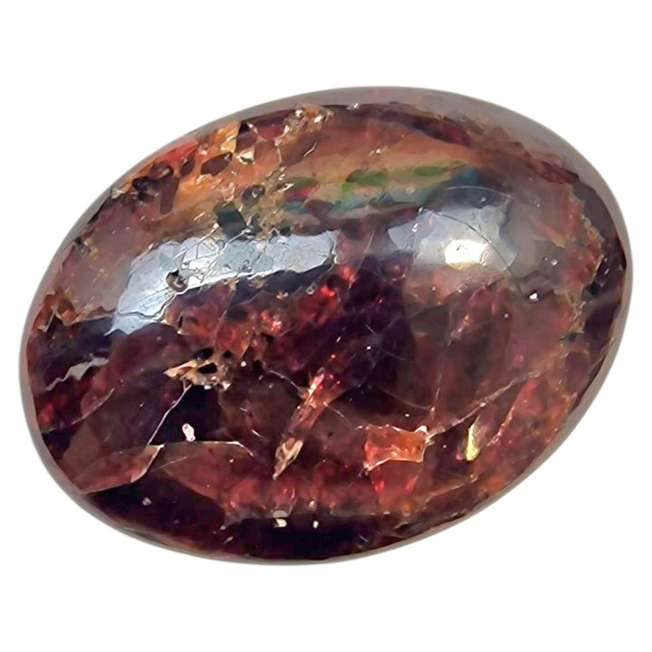 GeoFossils Rhodolite Palmstone – Polished Garnet Crystal for Self-Worth, Passion and Heart-Centred Healing