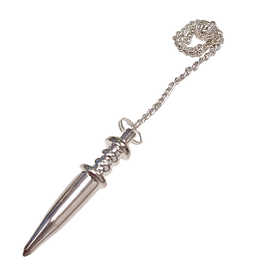 Ritual-style athame pendulum for energy direction and divination