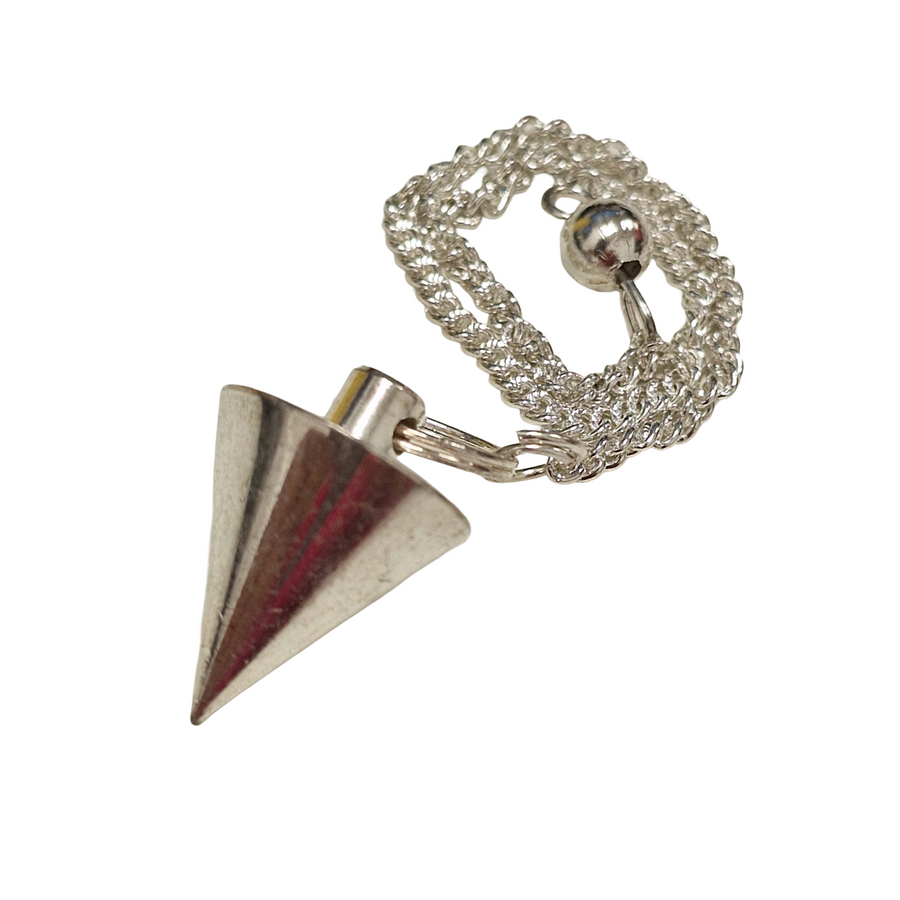 Metal pendulum tool for divination, grounding, and mindfulness
