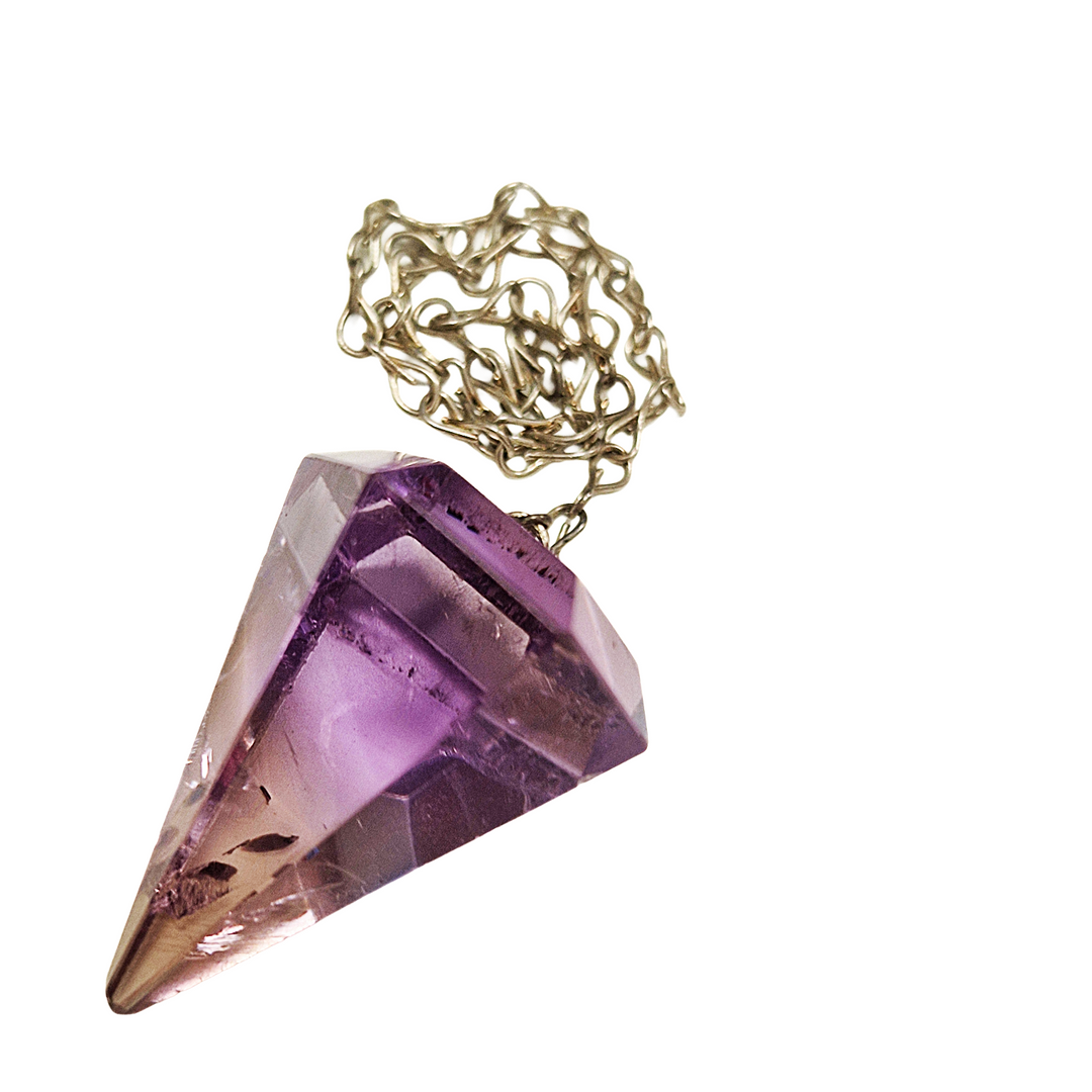 Ametrine pendulum for balance, clarity, and spiritual guidance