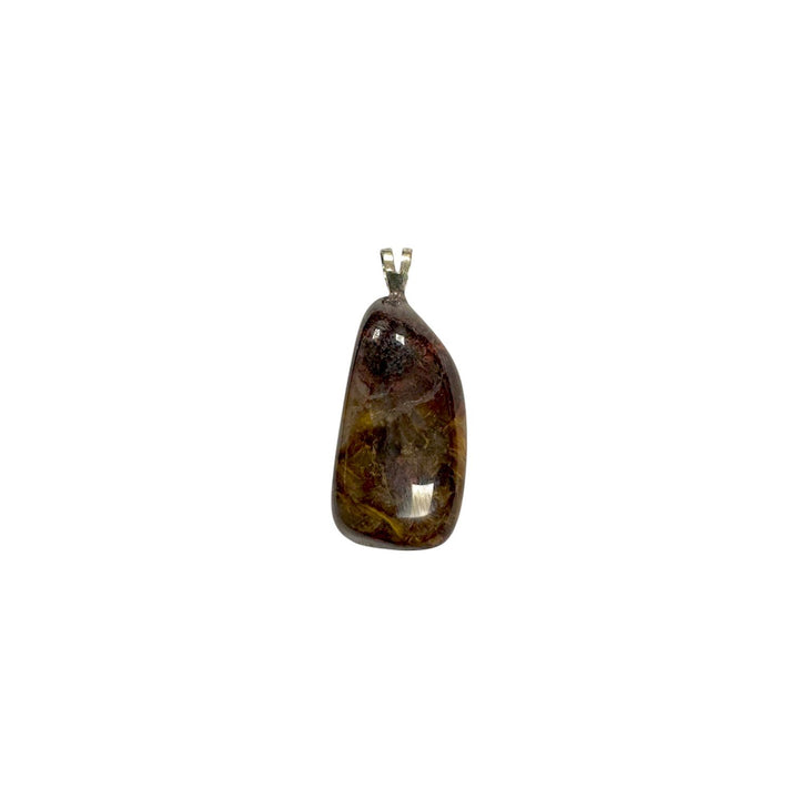 GeoFossils Pietersite Sterling Silver Pendant – Namibian storm-pattern pietersite crystal in sterling silver setting – transformation and grounding jewellery – handmade in the UK.