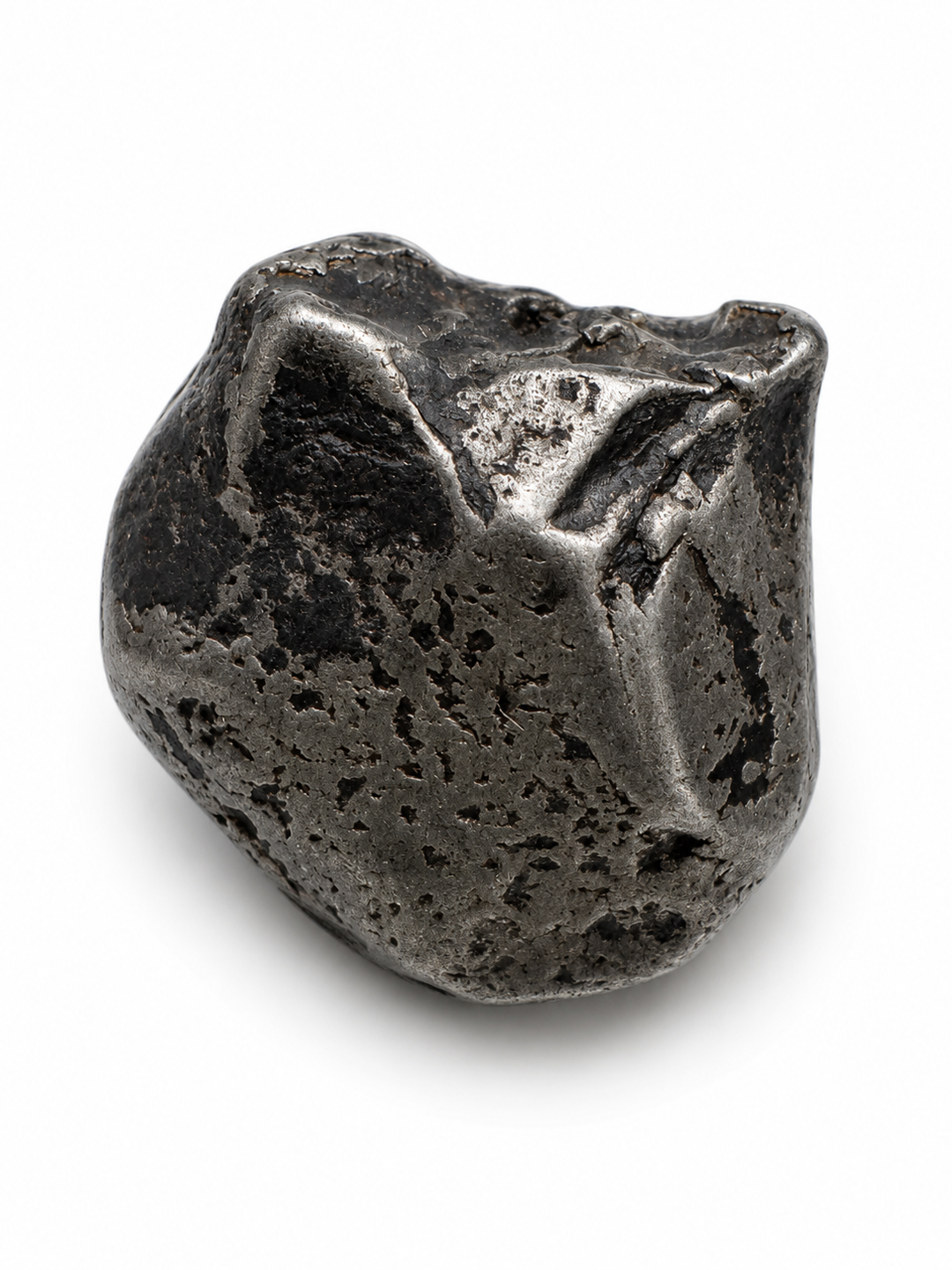 Genuine polished Mundrabilla Iron Meteorite revealing its natural metallic structure and mineral characteristics.