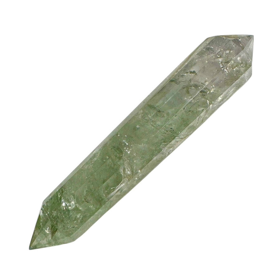 Praisolite Double Terminated Wand – 13cm Crystal for Spiritual Growth & Heart Healing