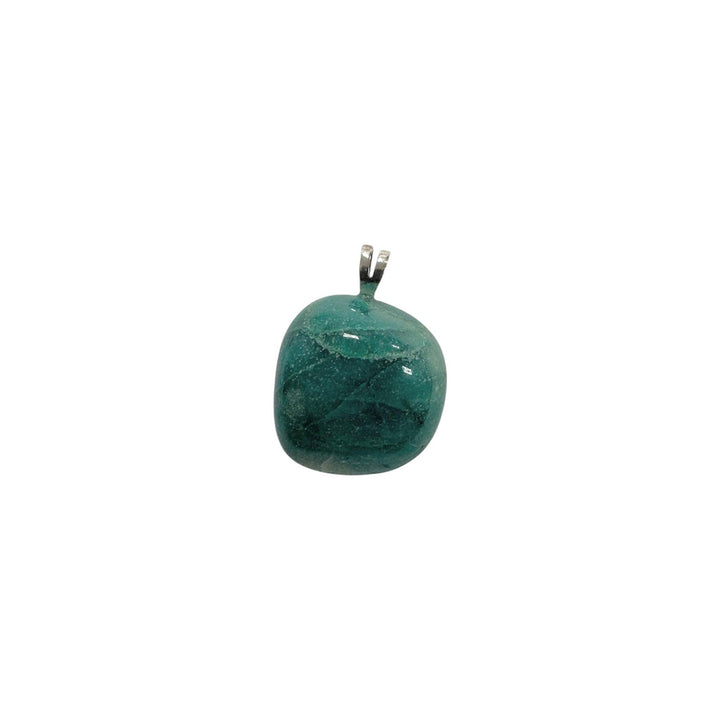 GeoFossils Quantum Quattro Sterling Silver Pendant – Namibian chrysocolla, shattuckite, dioptase, malachite, and quartz crystal in sterling silver setting – multi-mineral healing jewellery – handmade in the UK.
