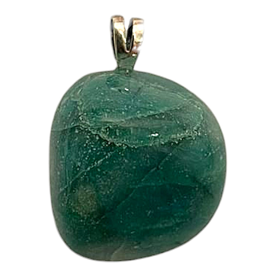 Quantum Quattro pendant with swirls of teal, green and brown set in hallmarked sterling silver – crystal necklace for healing, truth and transformation