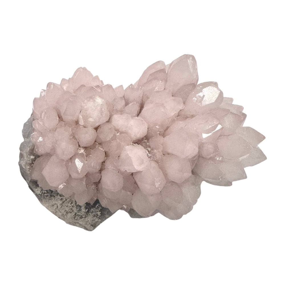 GeoFossils Rose Quartz Cluster 200g (Peru) – exact pink quartz crystal cluster shown, for love, compassion, and emotional healing. Natural gemstone prepared in the UK.