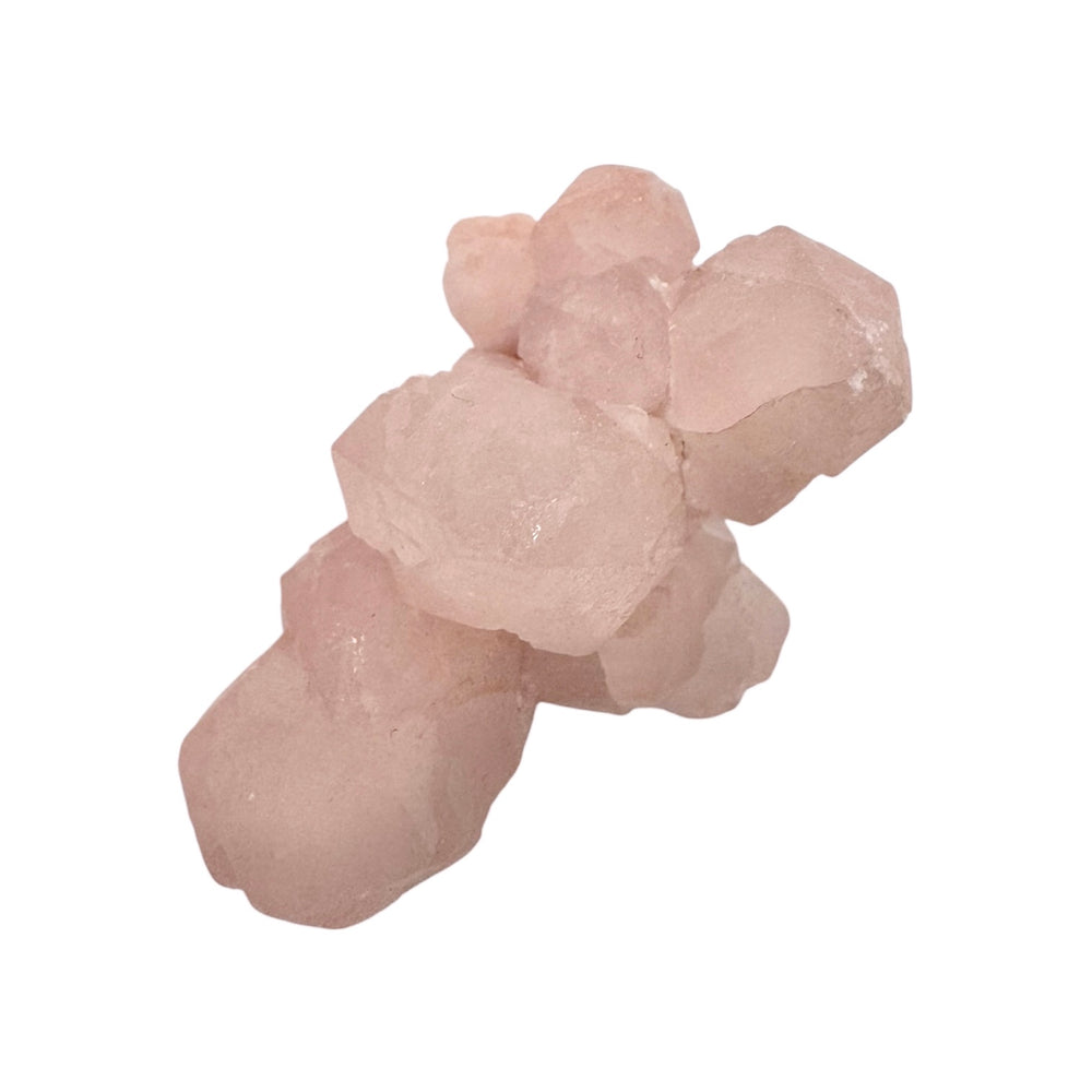 GeoFossils Rose Quartz Cluster 40g (Peru) – exact pink quartz cluster shown, natural gemstone for love, compassion, and healing. Sourced in Peru, prepared in the UK.