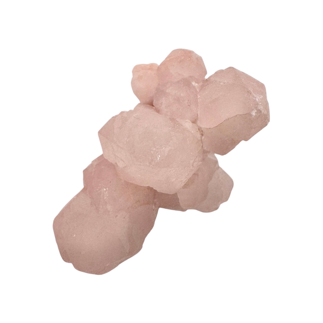 GeoFossils Rose Quartz Cluster 40g (Peru) – exact pink quartz cluster shown, natural gemstone for love, compassion, and healing. Sourced in Peru, prepared in the UK.