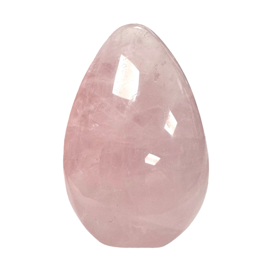 GeoFossils Rose Quartz Freeform 95mm – Madagascan pink quartz crystal freeform for love, compassion, and emotional healing, hand-polished gemstone made in the UK.