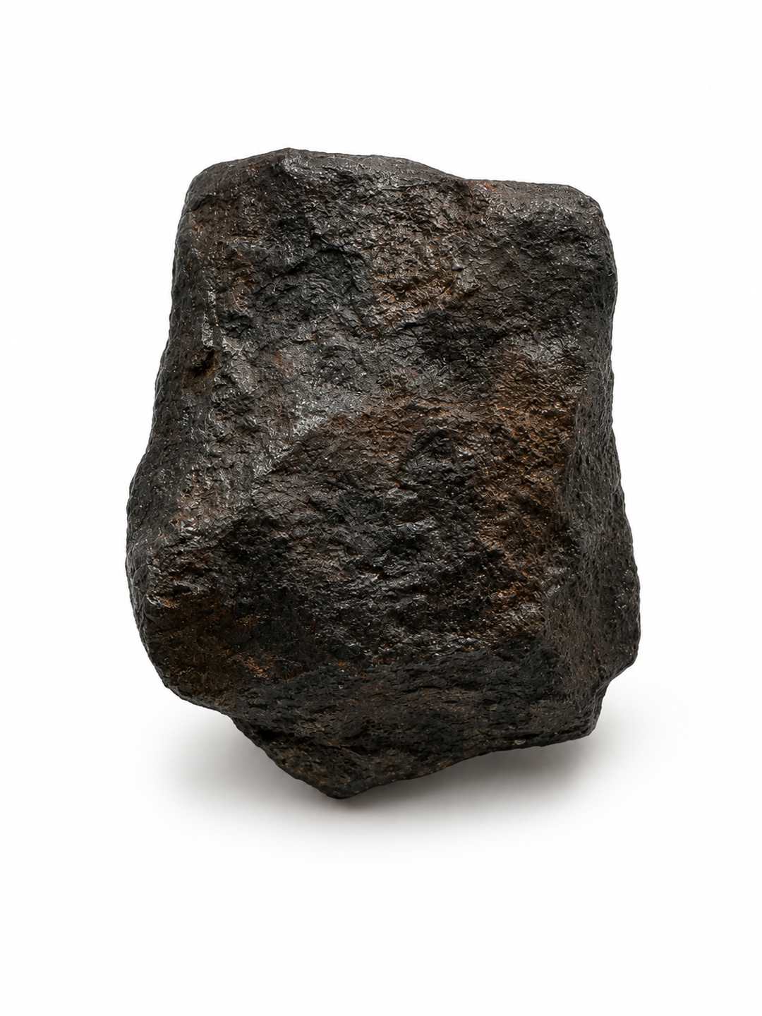 Genuine raw Mundrabilla Iron Meteorite displaying its natural regmaglypts and distinctive iron surface.
