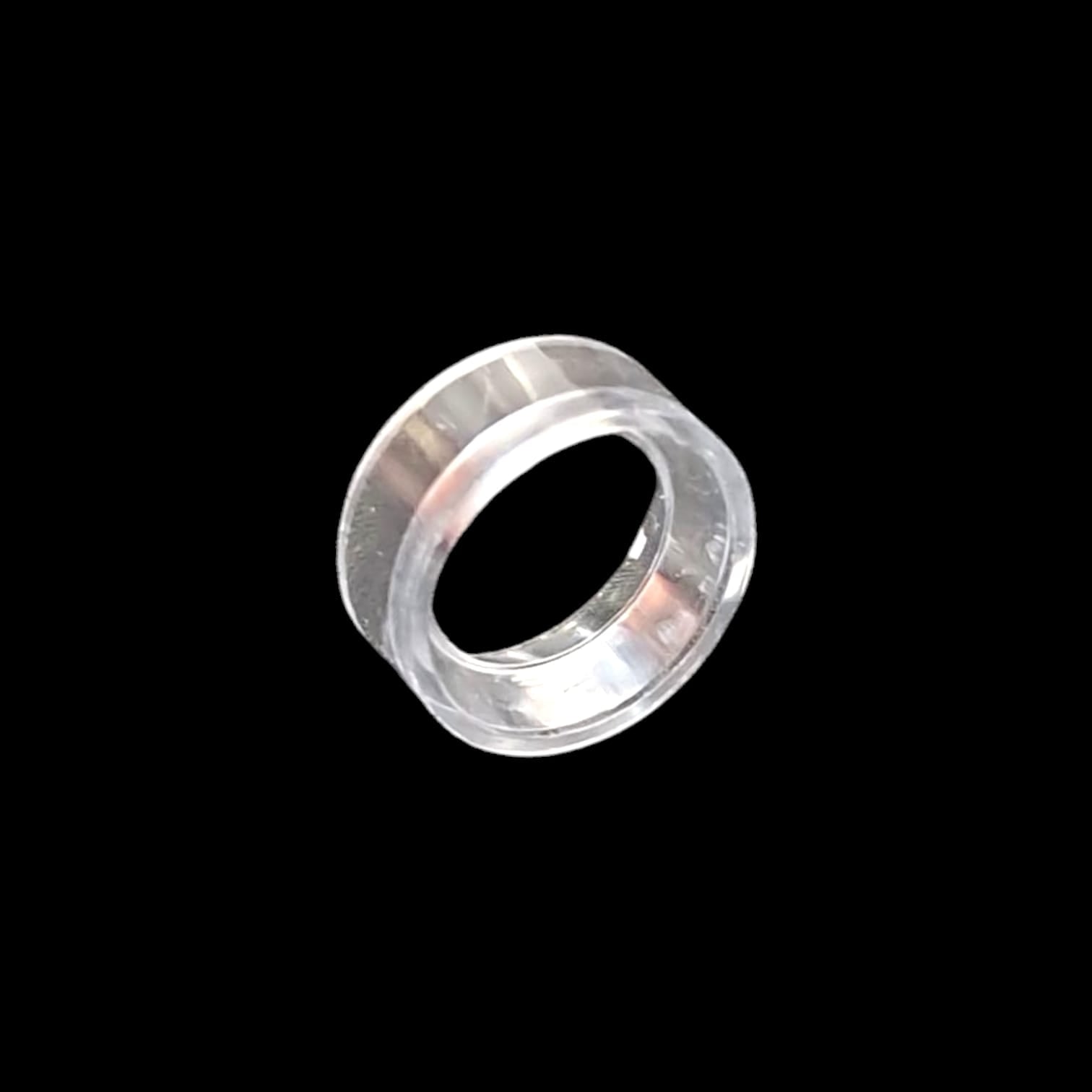 GeoFossils Set of 10 minimalist 0.75mm egg ring stands designed to support crystal eggs or spheres up to 40mm in diameter.