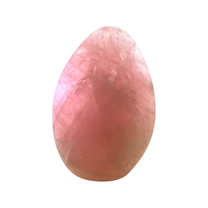 GeoFossils Rose Quartz Freeform 12cm – Madagascan pink quartz crystal for love, compassion, and emotional healing, polished decorative freeform made in the UK.