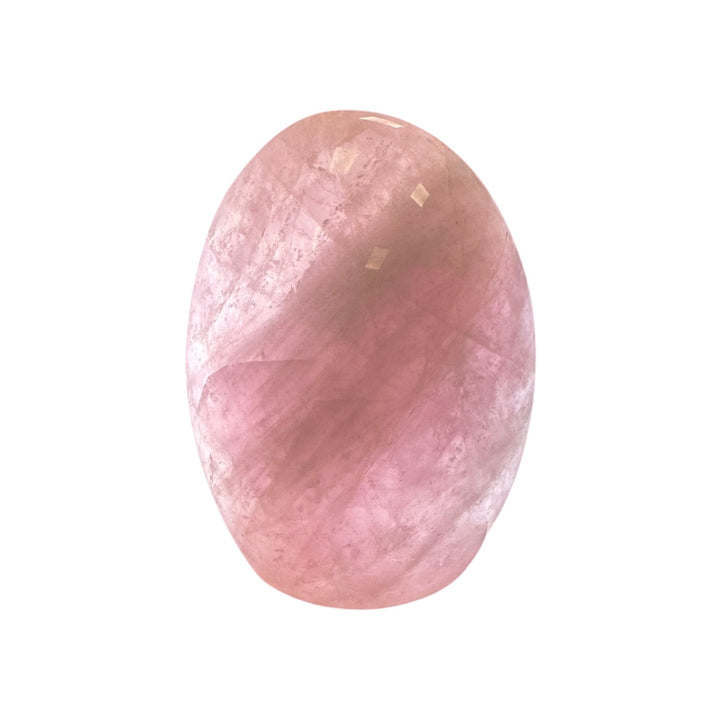GeoFossils Rose Quartz Freeform 12cm – Madagascan pink quartz crystal for love, compassion, and emotional healing, polished decorative freeform made in the UK.