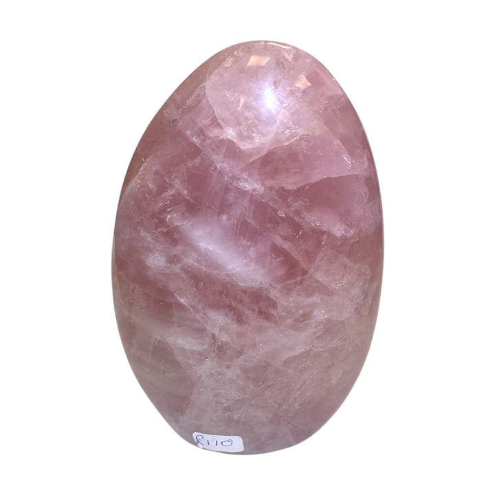 GeoFossils Rose Quartz Freeform 13cm – Madagascan pink quartz crystal for love, compassion, and emotional healing, polished decorative freeform made in the UK.